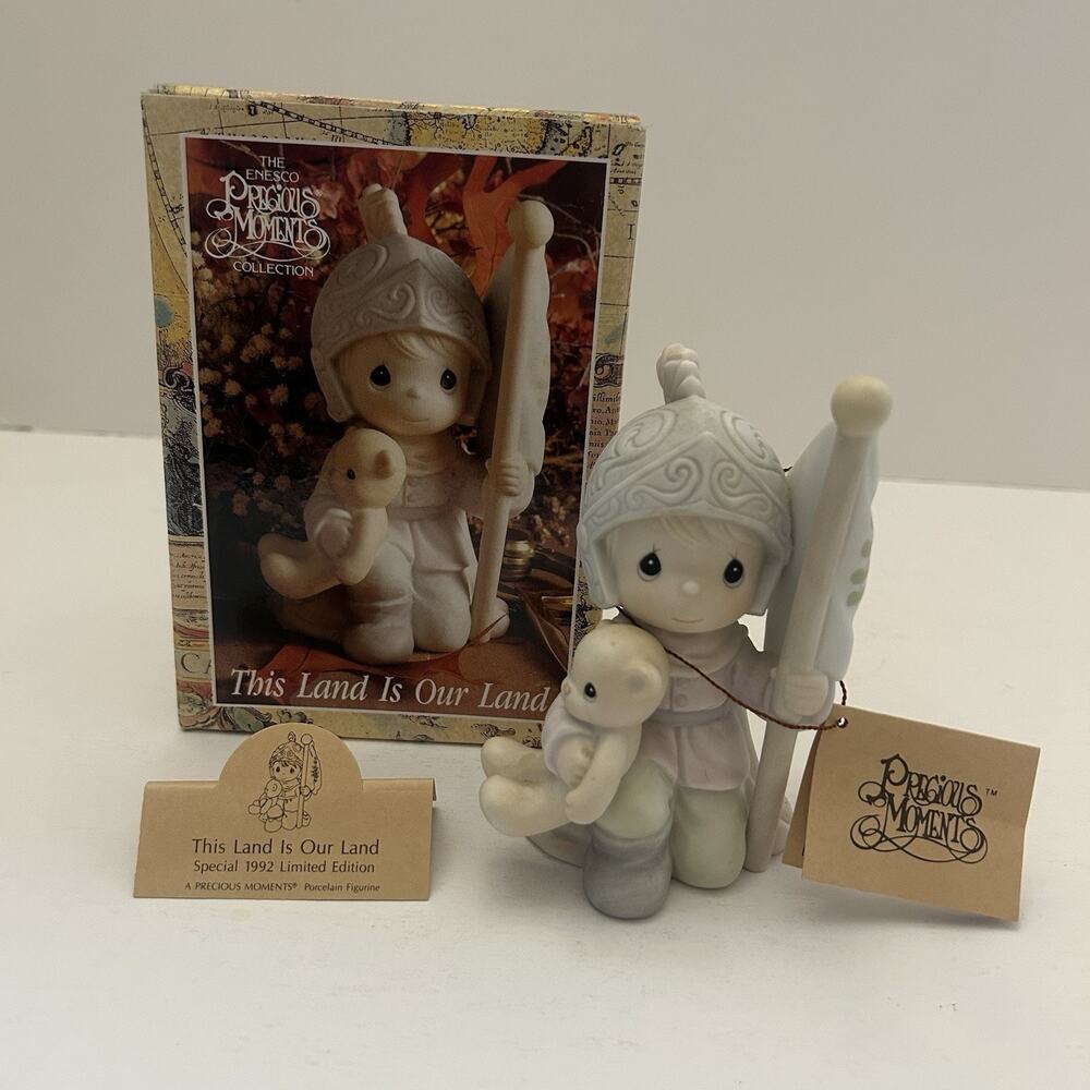 Precious Moments 1991 This Land is Our Land 527777 Original Box Vintage